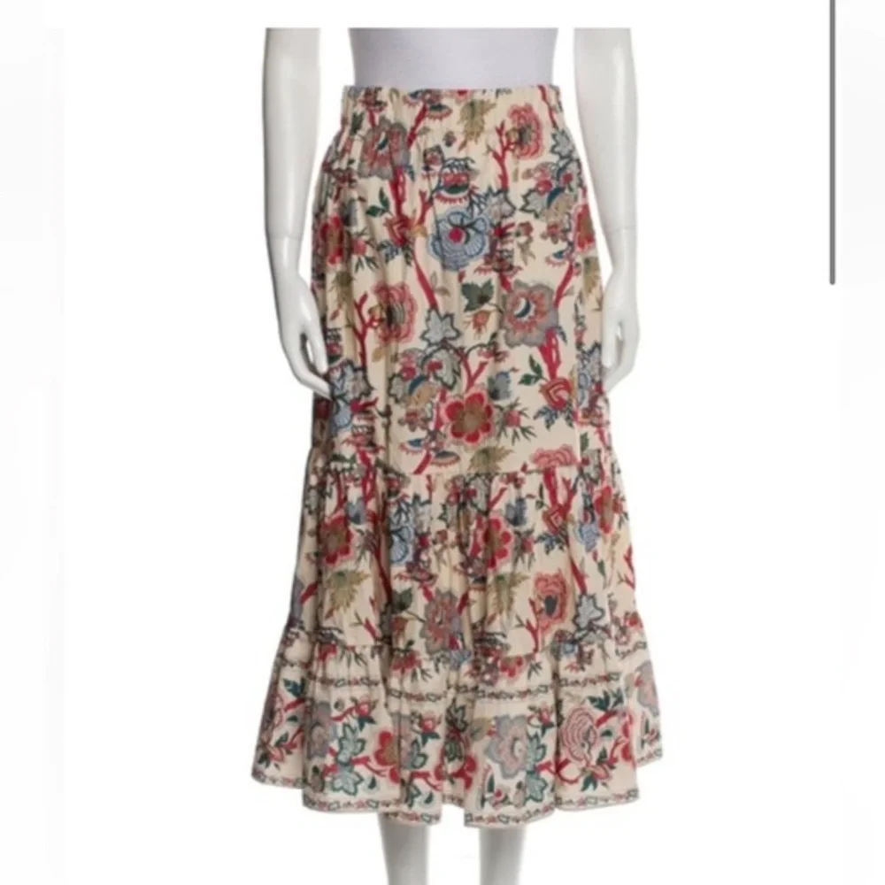 NWOT Cara Cara Chase Skirt Cream Turtle love baroque